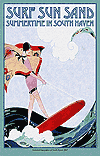 Surf Sun Sand Poster